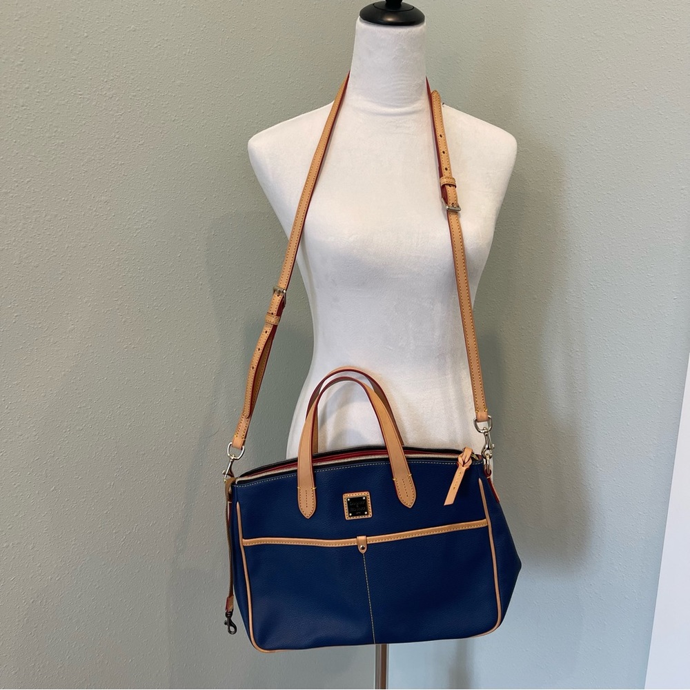 * Dooney & Bourke Daniela Satchel Convertible midnight blue Medium Purse